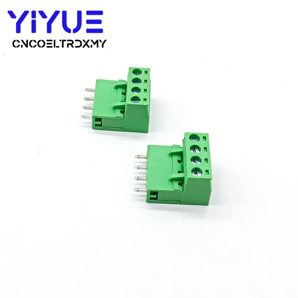 10 комплектов 5,08 4pin Клеммная вилка типа 300 в 10 А 5,08 мм шаг разъем pcb винт Клеммная колодка
