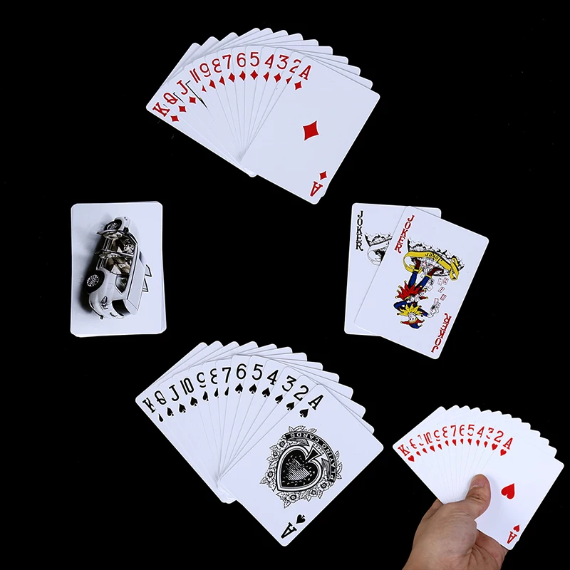 1 Set Waterproof Durable PVC Poker Cards Plastic Playing Cards Novelty Poker Card Board Game For