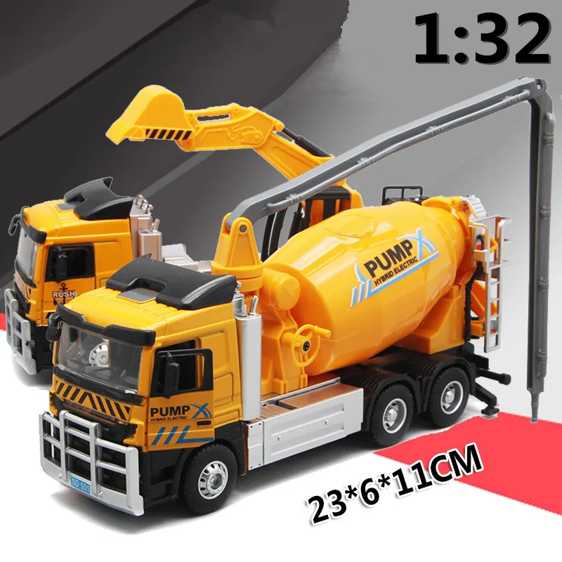 

Large heavy truck,1:32 scale alloy Heavy goods vehicles excavator, Cement truck, mixer,Big cars,Engineering vehicles,wholesale