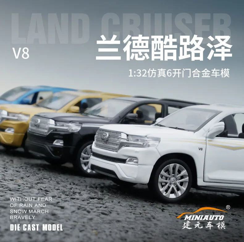 

High simitation 1:32 TOYOTA LAND CRUISER PRADO Alloy Metal Car Model Toys With Pull Back For Kids Birthday Gifts free shipping