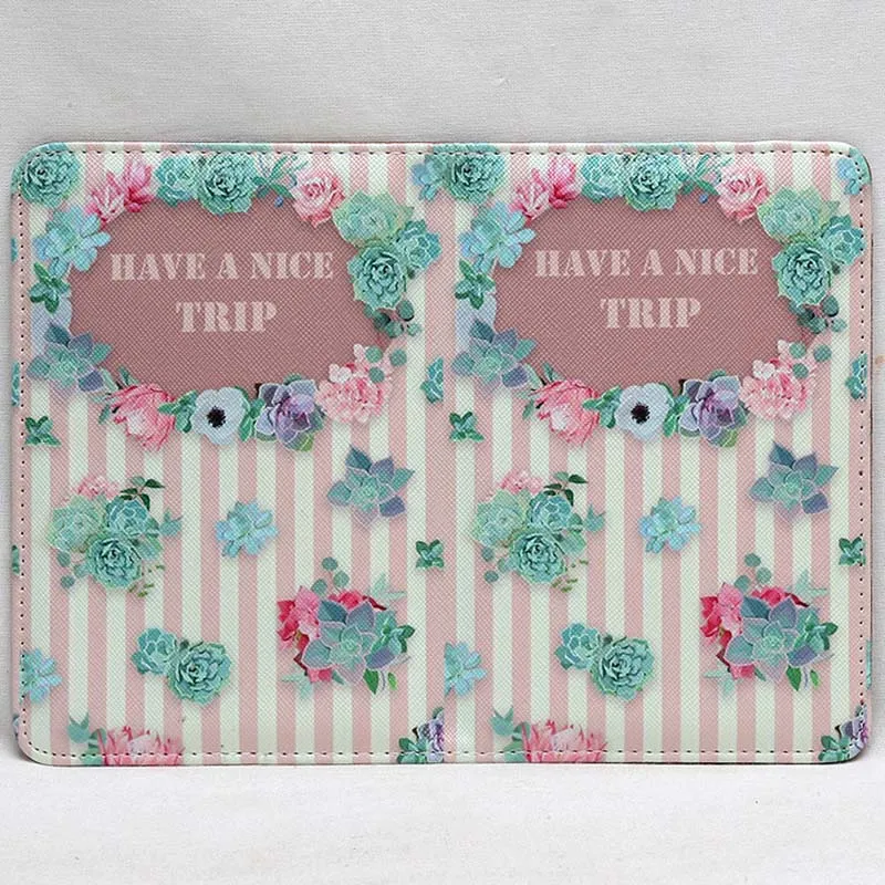 3D printing Nice Elegant Women Passport Holder Cover Russian Colorful Flowers Travel Cover on the Passport Girls Passport Case