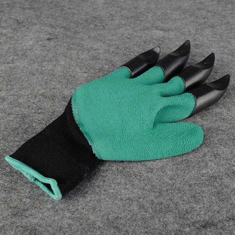 Копилова 10 пар перчатки для работы в саду с 4 ABS когти копать грабли завод перчатки для защиты рук