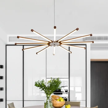 

Modern LED living room suspended lamps creative bedroom fixtures Nordic Dining room Pendant Lights restaurant hanging lights