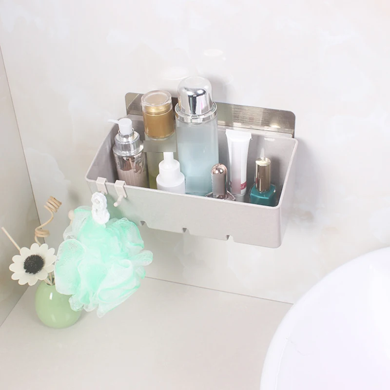 رفوف الحمام قوي الالتصاق المطبخ رف تخزين للحمام تخزين حامل رف المرحاض جدار قوس الحمام اكسسوارات