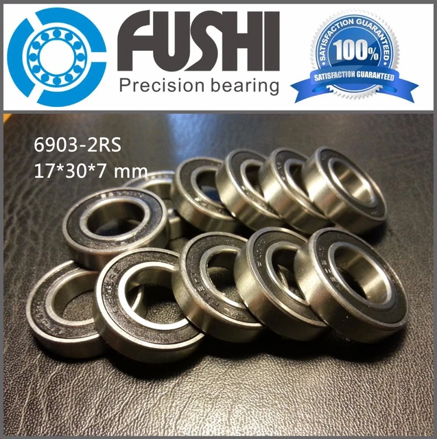 6901 2RS ABEC-1 (10PCS) 12x24x6 MM Metric Thin Section