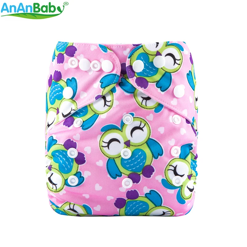 AnAnBaby New Prints Reusable Pocket Diaper Cover Washable Baby Pocket Diapers ECO Cloth Nappy For 3-13kg W Series