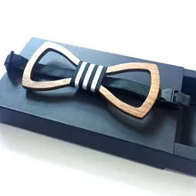 Июля Новинка года классический Формальные полые борода крылья благородная древесина лук Галстуки для мужские Нарядные Костюмы для свадьбы деревянный галстук бабочка