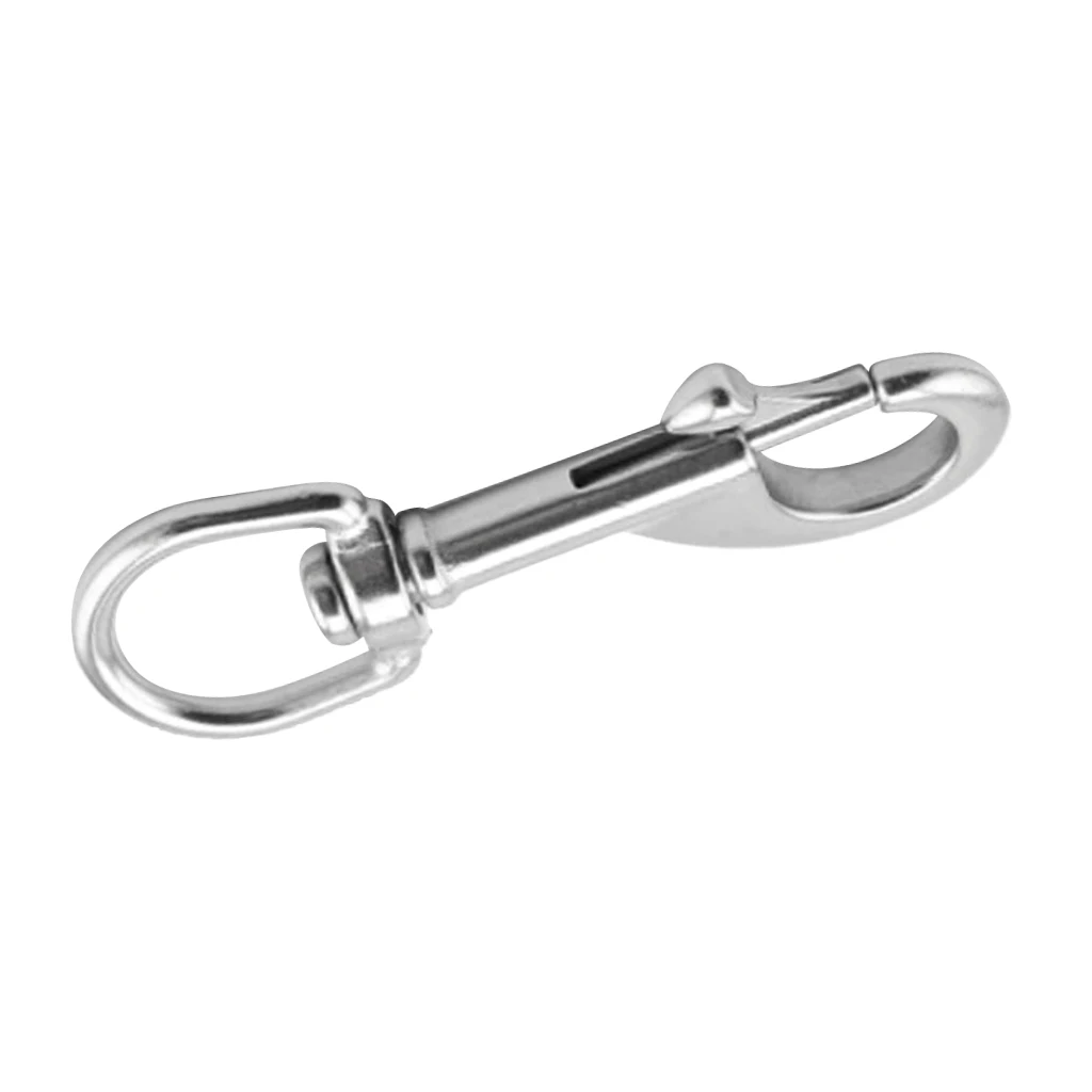 80mm Trigger Swivel Clip Stainless Steel Dog Leash Leather Craft Snap Hook Strong