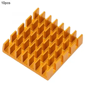 

10pcs Aluminum Gold Heat Sink Chip Cooling Fin P2206-Go