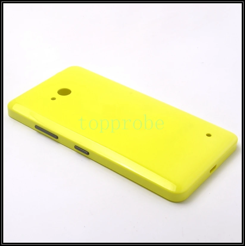 Чехол на заднюю крышку батареи для Nokia 640, чехол на заднюю панель для microsoft lumia 640, чехол на заднюю крышку с 1х пленкой для экрана - Цвет: yellow