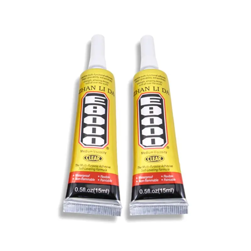 

15ml E-8000 multi-purpose glue E8000 nails rhinestones crystal craft jewelry glue touch screen mobile phone repair plastic