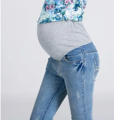 Maternity Jeans: Skinny Denim Pants for Summer Pregnancy - Plus Size M-XXXL