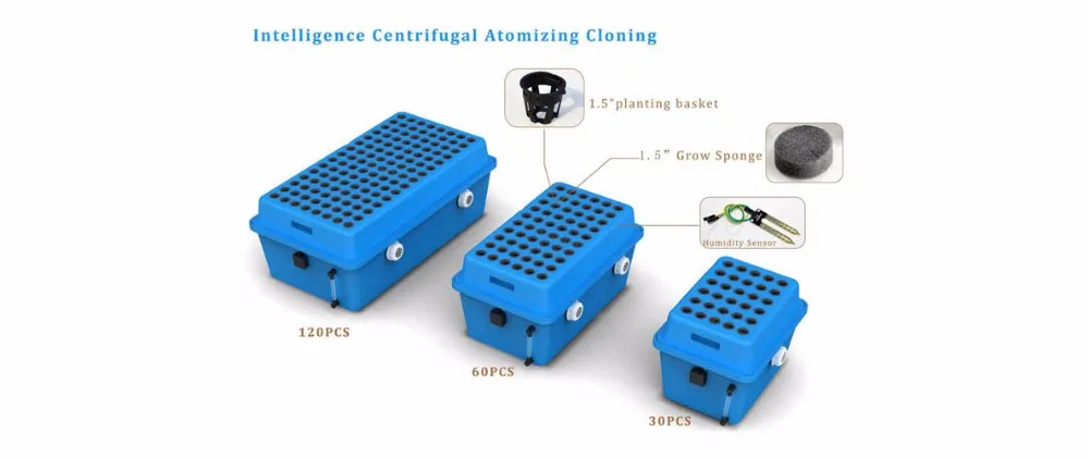 120 шт. корзине завода разведки центробежного распыления клонирования Aeroponics горшок с таймером циклов туман Аэро-Пот Cloner ведро