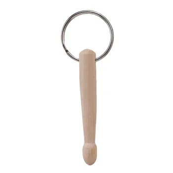 

Pure Wood Drumsticks Percussion Key Ring Chain Keyrings Mini Drum Sticks Keychain for Drum Parts