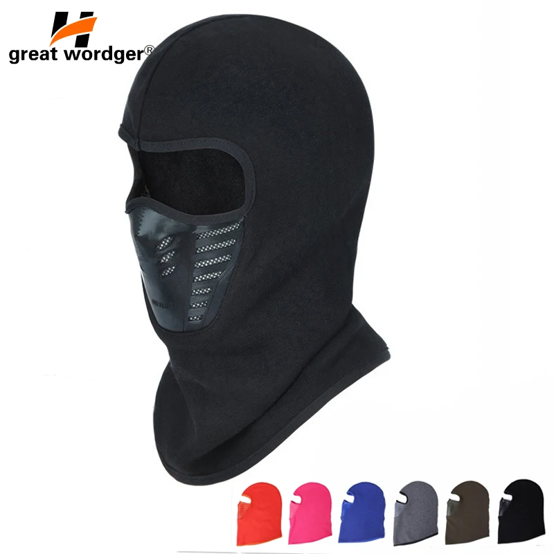 Winter Warm Balaclava Neck Gaiter Motorcycle Ski Hat Cycling Full Face Mask
