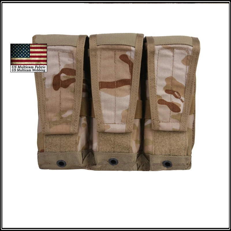 Tactical WARGAME Paintball Flap Triple Magazine Pouch CP Style Combat