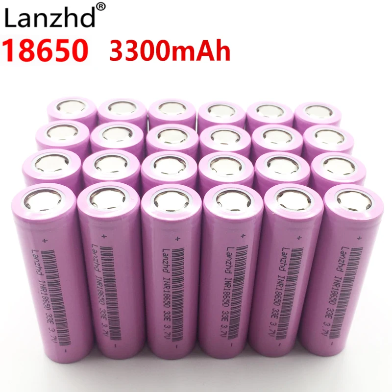 28 шт. 18650 литий-ионный 3,7 в перезаряжаемая батарея INR18650 baterias recargables litio 18650 30A большой ток высокого Слива литий-ионный
