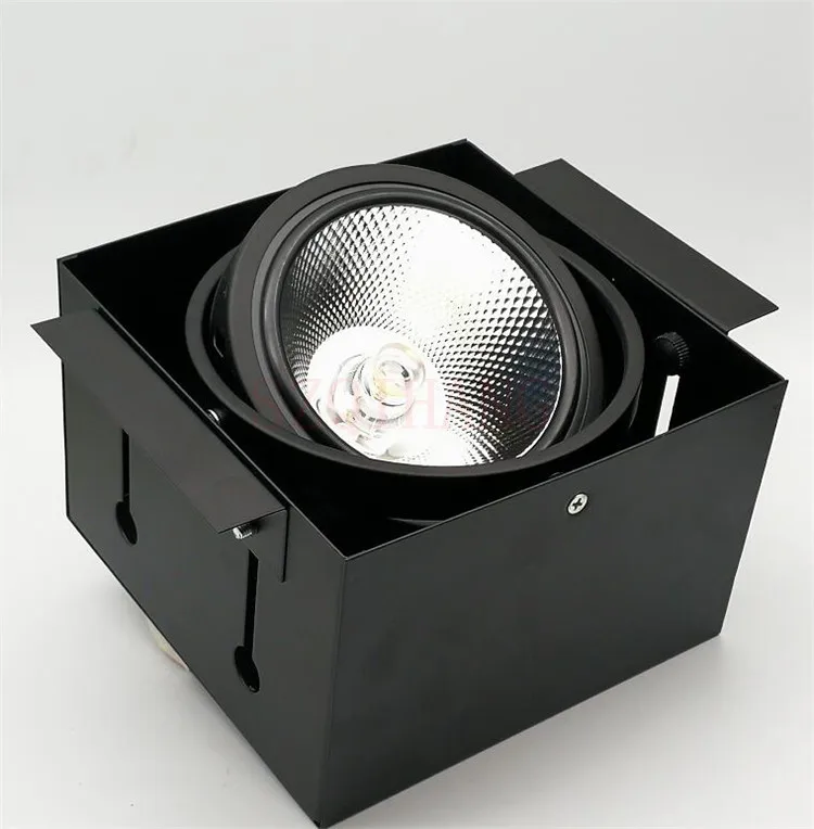 -reflexo da Grade Interior Grade Incorporado 2x15w Luzes Cob Led Daring Preto Double-headed Eye Anti Holofotes 1 - 2 3 Cabeça Luz 15w 3 -reflexo da grade holofotes 1 2 3 cabeça