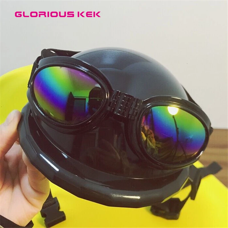 Стильные шлемы для собак с солнцезащитными очками из АБС пластика|dog helmet|dog hathelmet