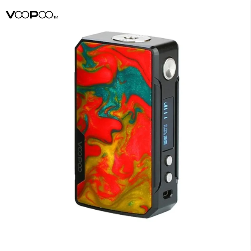 

100% Original 177W VOOPOO DRAG 2 Box Mod Power By 18650 Battery 510 thread Electronic Cigarette Vape Mod Voopoo Mod In Stock!