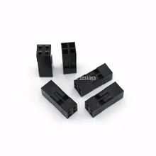 50 шт./лот разъем Dupont 2*2P 2*2 pin двухрядный 2,54 мм пластиковый корпус через отверстие корпуса