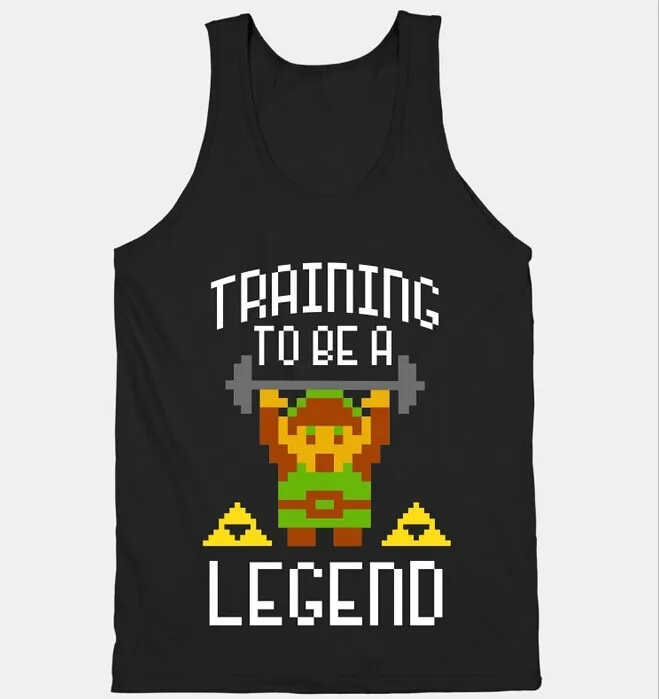 

Men Tank Top TRAINING TO BE A LEGEND Printed Custom Undershirt Size S M L XL 2XL