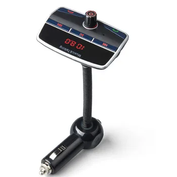 

Flexible handsree Bluetooth Car Kit FM Transmitter Remote Control MP3 Player Modulator With 3.1A Dual USB Car Charger DC 12/24V