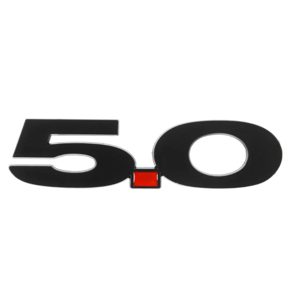 

Mayitr Black 3D 5.0 Logo Badge Car Side Fender Emblem ABS Plastic Sticker Car Styling For Ford For Mustang
