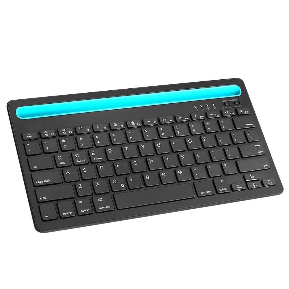 Bluetooth многофункциональная клавиатура беспроводные портативные перезаряжаемые динамики тонкий тихий беспроводной Bluetooth клавиатура для IOS Android Windows