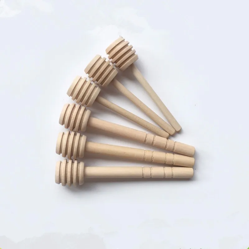 

XBees 60pcs/lot 8cm 10cm Party Supply Mini Honey Stick Wood Honey Dipper