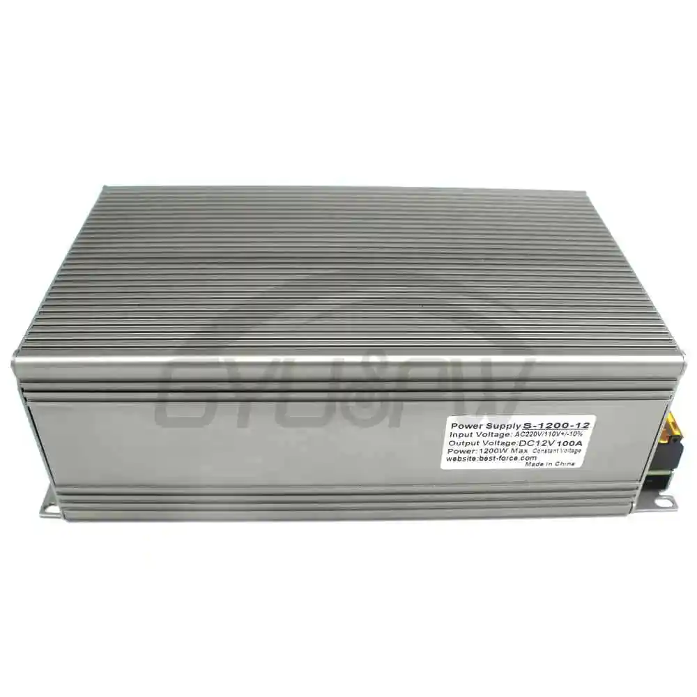 Один выход импульсный источник питания DC12V 100A 1200 Вт светодиодный преобразователь драйвера 110 В 220 В переменного тока к DC SMPS для полосы света лампы CCTV