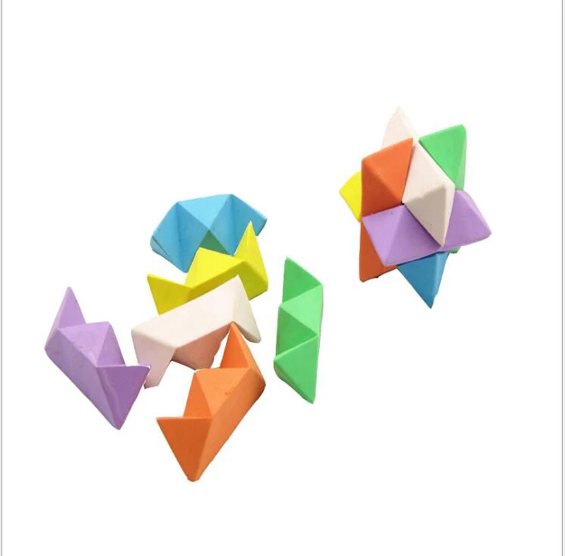 

Free ship NEW 2 4 6 12 24 Puzzle Cube rubber Eraser Kids Party Bag pinata Filler Reward Prize Toy party toys favors gift mind