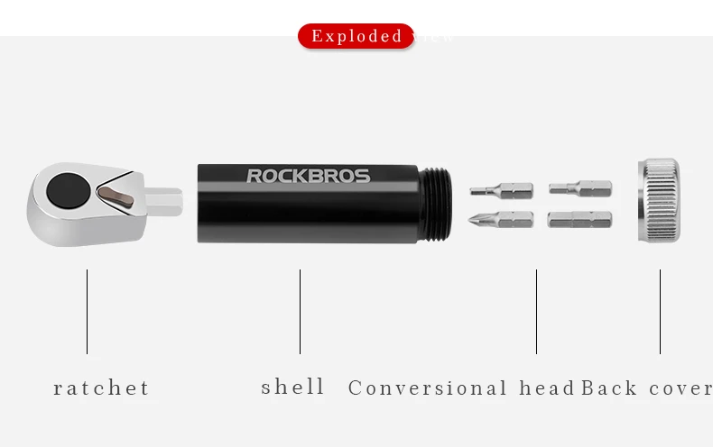 ROCKBROS набор инструментов для ремонта велосипеда трещотка гаечный ключ быстрый ремонт гаечный ключ крестовые инструменты для шестигранных ШЛИЦОВ Многофункциональный ремонтный набор инструментов набор