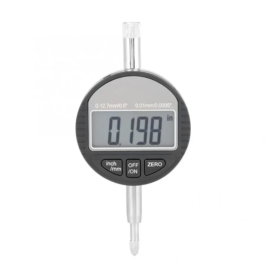 

Digital Probe Indicator Gauge 0-12.7mm/0.5'' Clock DTI 0.01mm/0.0005'' Test Digital Probe Indicator Gauge