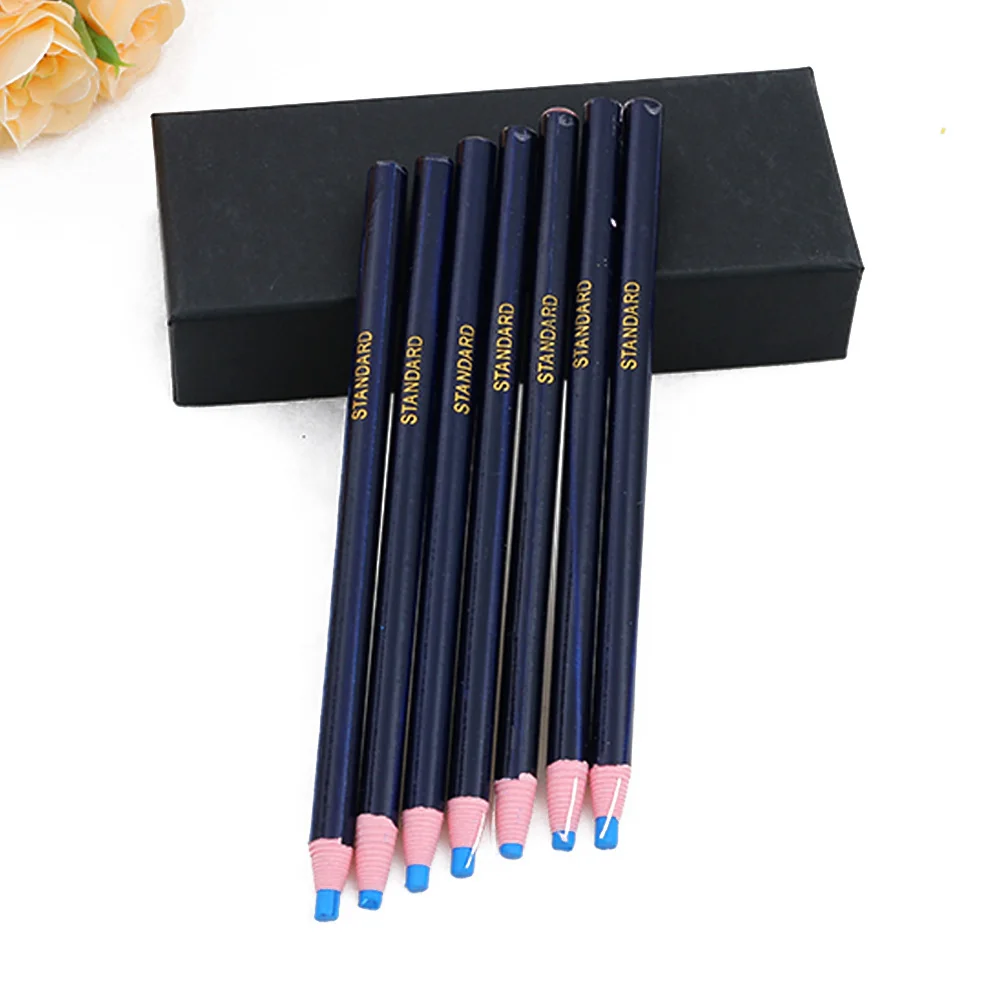 6 шт./упак. шелушиться маркер карандаши графита Цветной карандаш перо Бумага рулон восковой карандаш для металла Стекло ткань - Цвет: Синий