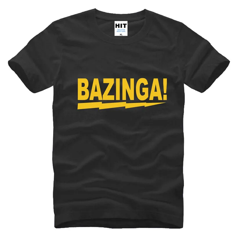 Мужская футболка с принтом Теория большого взрыва Sheldon Bazinga модная новинка 2015