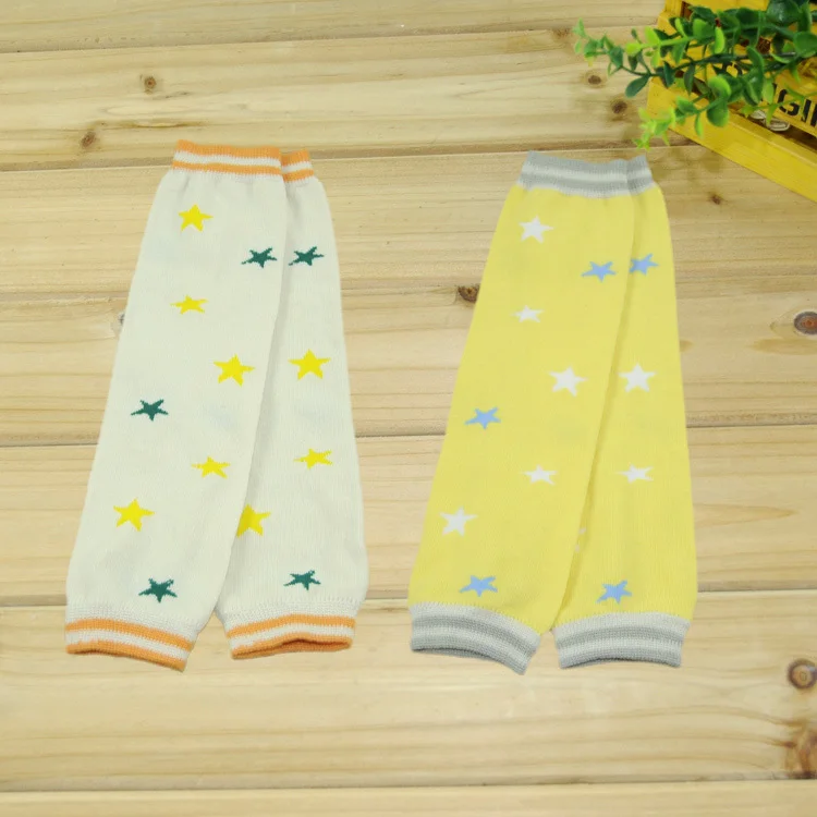 Желтые, белые, зеленые гетры с рисунком 5 звезд, 2 цвета на выбор, хлопковые детские леггинсы унисекс для мальчиков и девочек, носки для малышей, теплые носки для взрослых, 12 пар