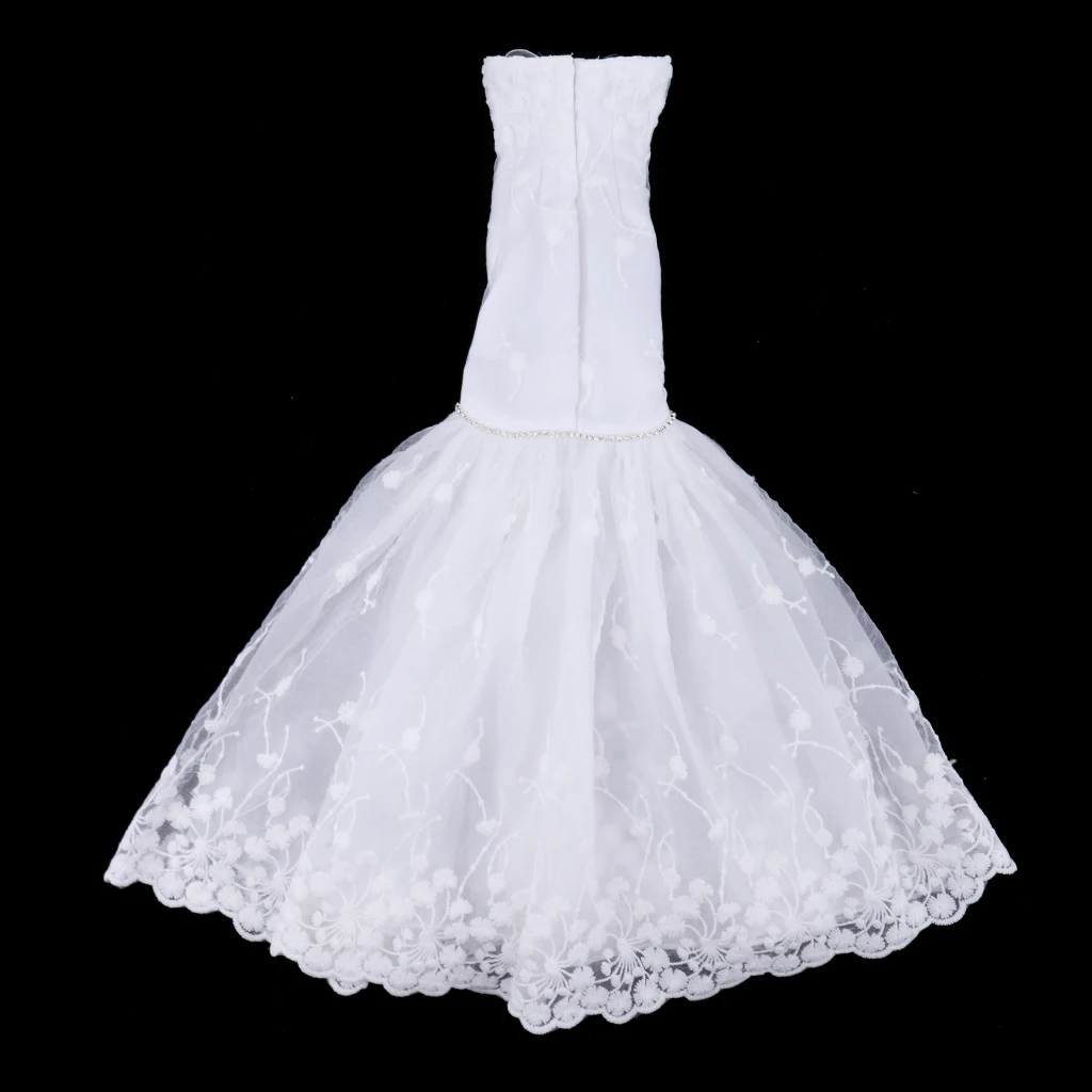 Dress + Veil/ Doll Party Dress Evening Gown Skirt Clothing Outfit Accessories For 1/3 BJD Dolls 60cm Girl Doll Dress