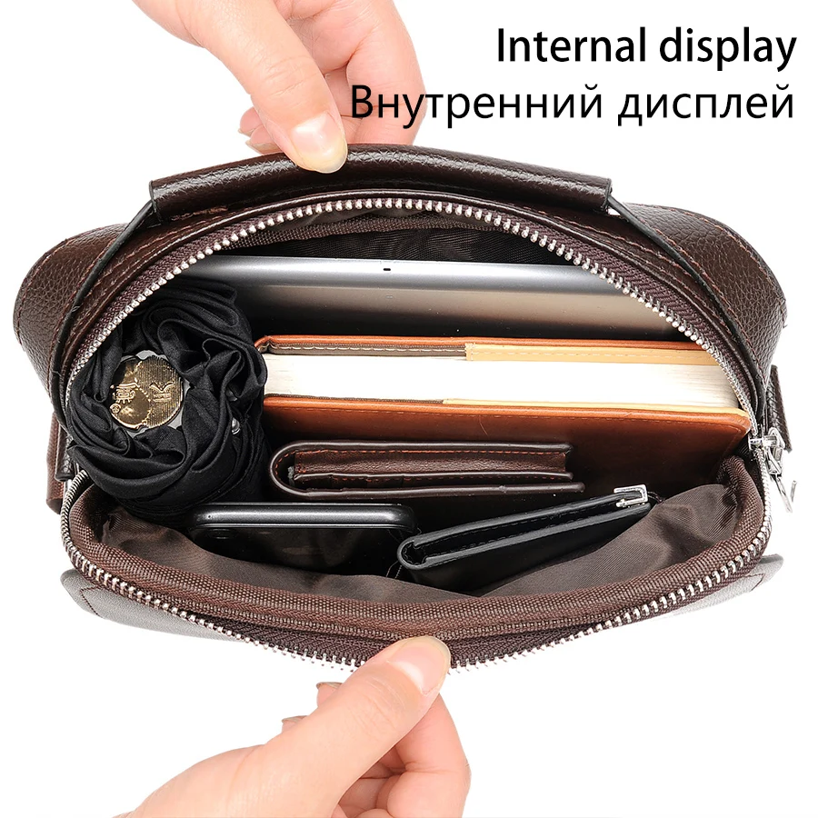 جديد العلامة التجارية حقيبة أعمال حقائب حقيبة كتف جلد الرجال Crossbody أكياس للرجال عارضة عالية الجودة رسول حقائب السفر
