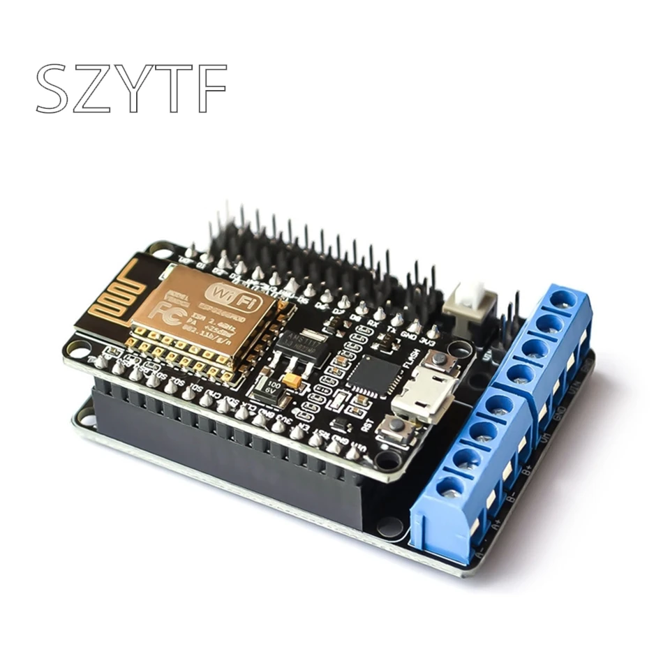L293D щит для платы двигателя беспроводной Wifi Esp8266 Esp-12E подходит для Node MCU Development Kit NodeMCU Rc игрушка пульт дистанционного управления IoT Smart Car