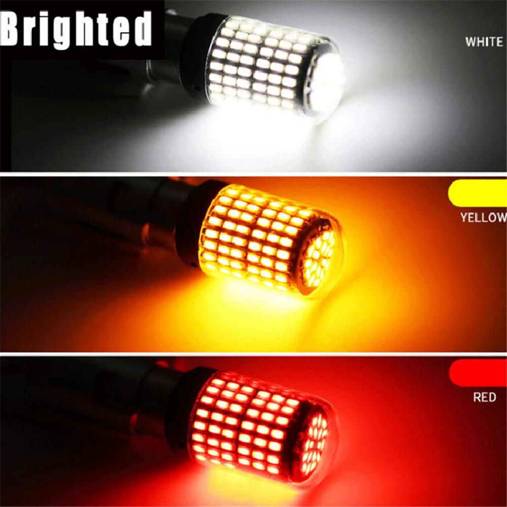 CZPVQ 1 шт. 1156 T20 7440 светодиодный фонарь BA15S P21W PY21W 3014 144SMD Автомобильный задний стоп
