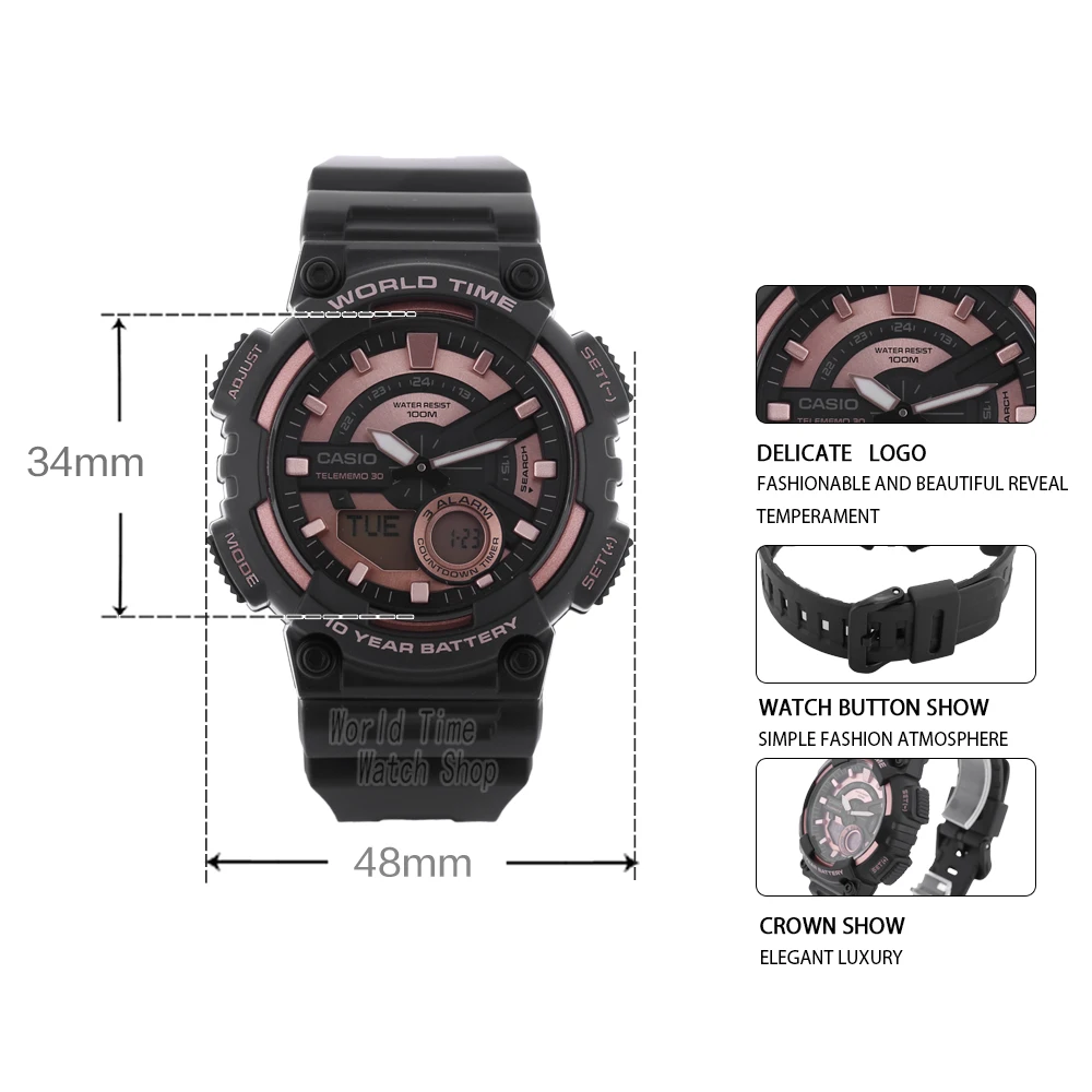 часы мужские casio Лучшие продажи взрыва установить лучший бренд класса люкс LED
