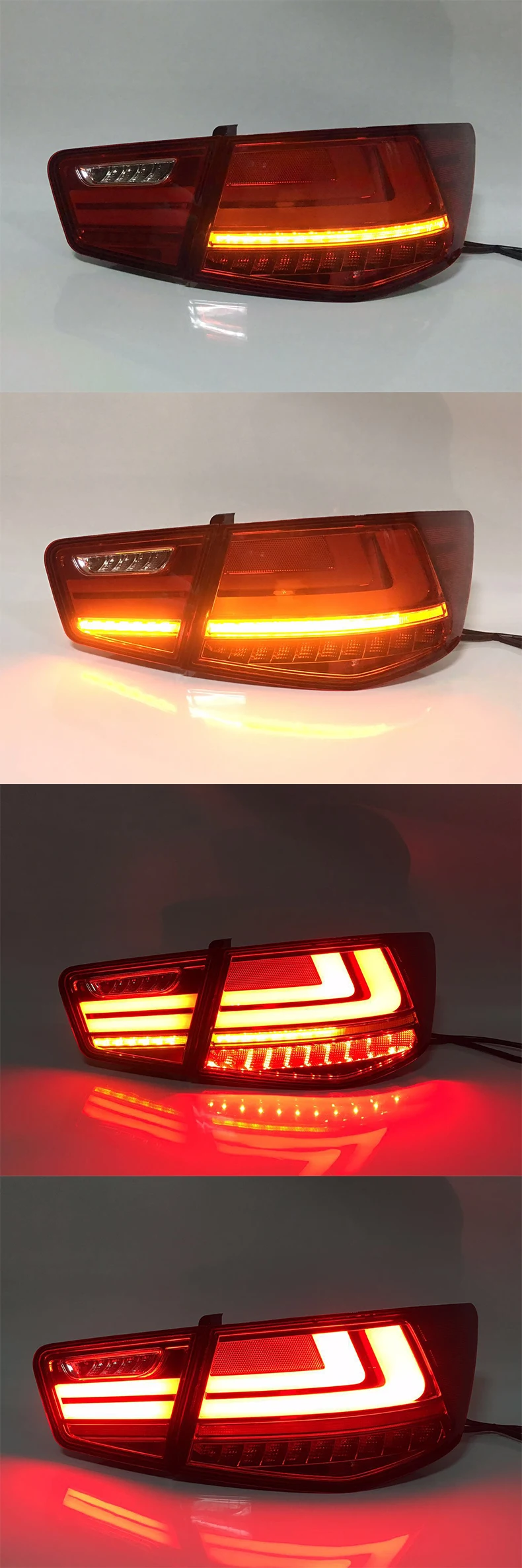 4 шт. автомобильный Стильный чехол для KIA Cerato Forte Sedan светодиодный задний фонарь 2009-2013 год задний светильник задний фонарь Тюнинг автомобиля задний фонарь