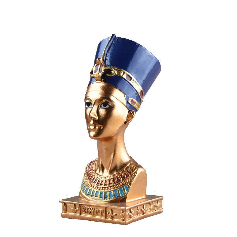 

Retro style Resin Model Nostalgic Egypt Figurine Ornament Vintage Character Craft Statue Miniatures Figurines Bar Home Decor