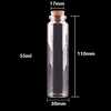 24 pcs 10 ml 15 ml 20 ml 25 ml 30 ml Mignon Clair Bouteilles En Verre avec Bouchon de Liège Vide Bouteilles d'épices Pots BRICOLAGE Artisanat Flacons ► Photo 2/6