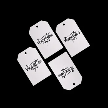 

Clothing Hangtag Wholesale Custom Price Name Logo Print Paper Cardboard Hang Tag with Cotton String