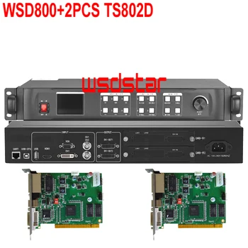 

WSD800+2pcs TS802D LED Video Processor HDMI/DVI/VGA input 1920*1200 pixel LED rental screen video processor LVP605S Hot Sales