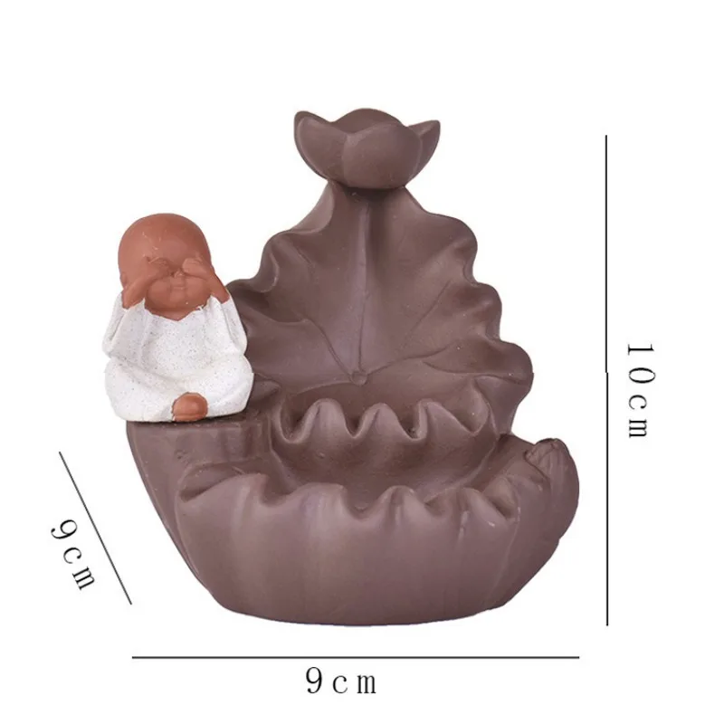 Маленький монах Лотос пруд лунный свет украшение благовония горелка успокоить