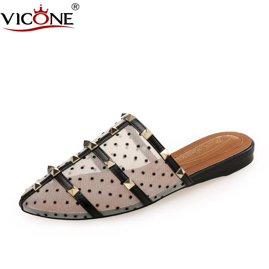 

VICONE Women Summer Solid Fringe Round Toe Casual Flats V8662