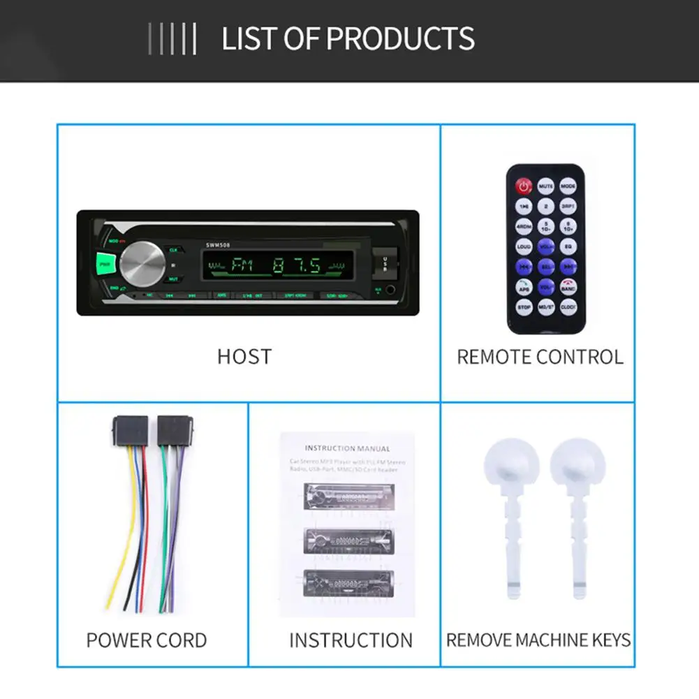 Автомобильный радиоприемник Bluetooth беспроводной Fm трансмиттер MP3 плеер